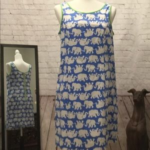 Lilly Pulitzer $178 Bay Blue dress Elephant Tusk